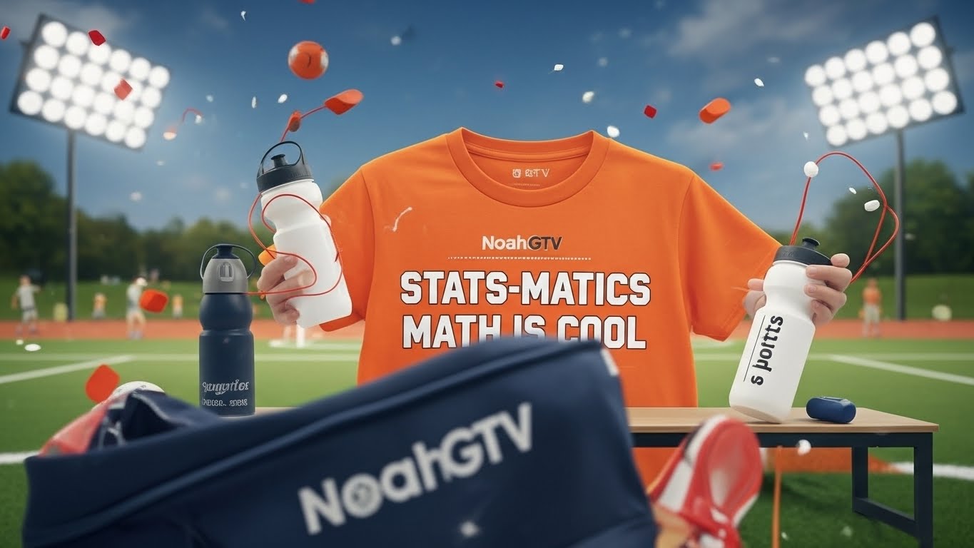 Stats-Matics Orange Tee